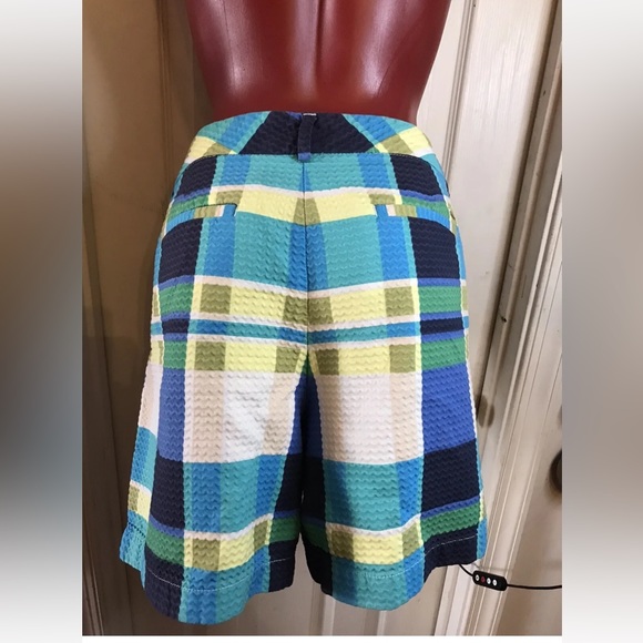 TOMMY HILFIGER SEERSUCKER SHORTS SIZE 16 -100% COTTON-COLORBLOCK - Picture 2 of 14